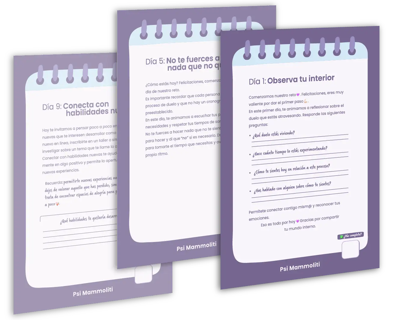 Reto de 10 días para practicar el autocuidado en un proceso de duelo