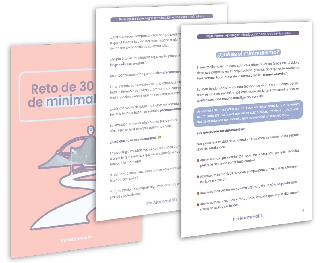 Introducción a una vida minimalista