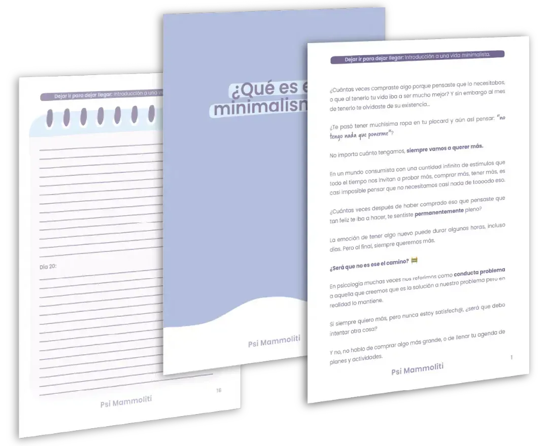 Introducción a una vida minimalista