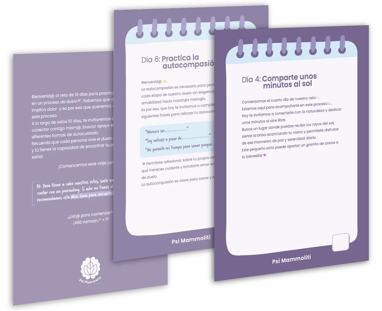 Reto de 10 días para practicar el autocuidado en un proceso de duelo