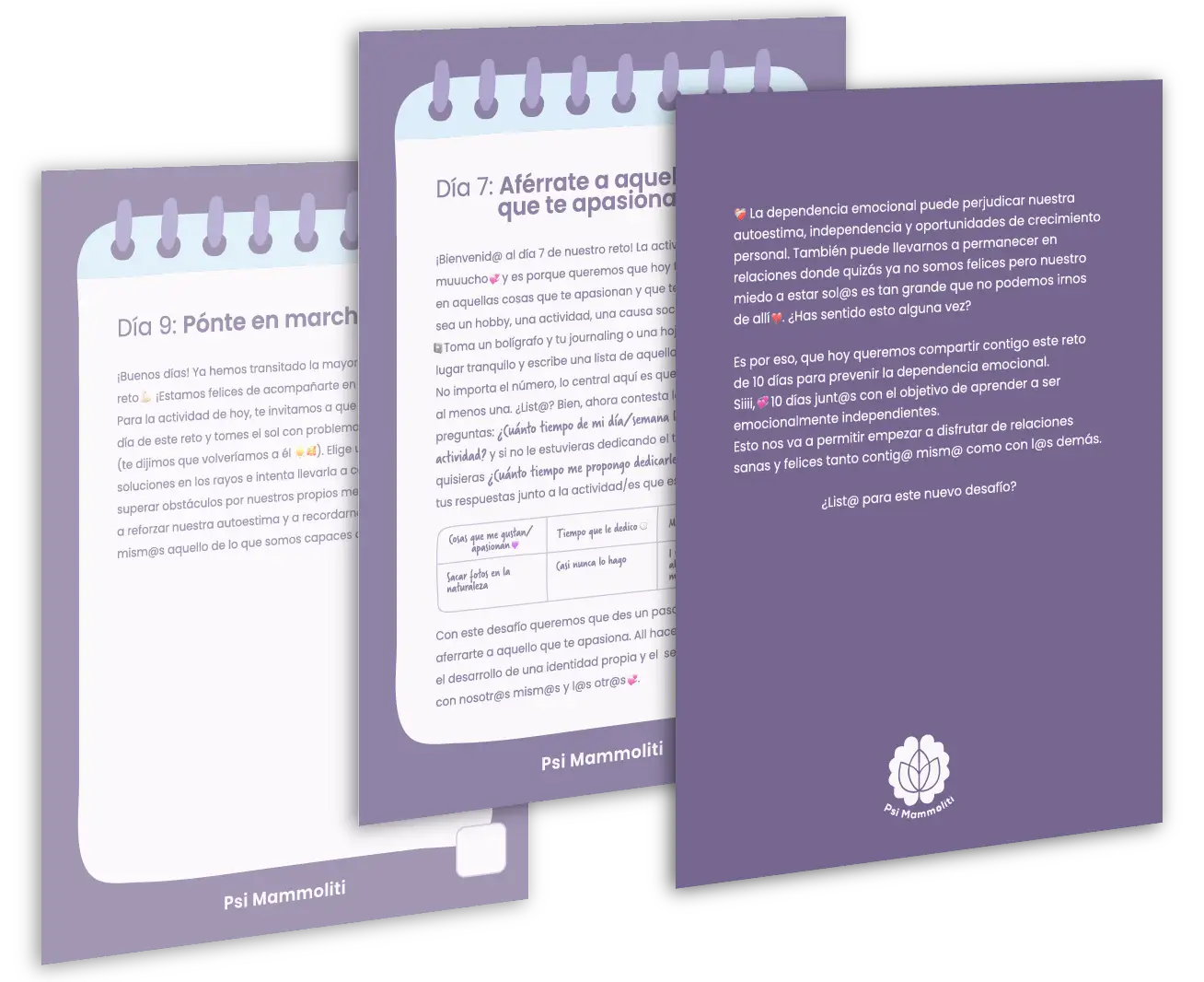 Reto de 10 días para prevenir la dependencia emocional